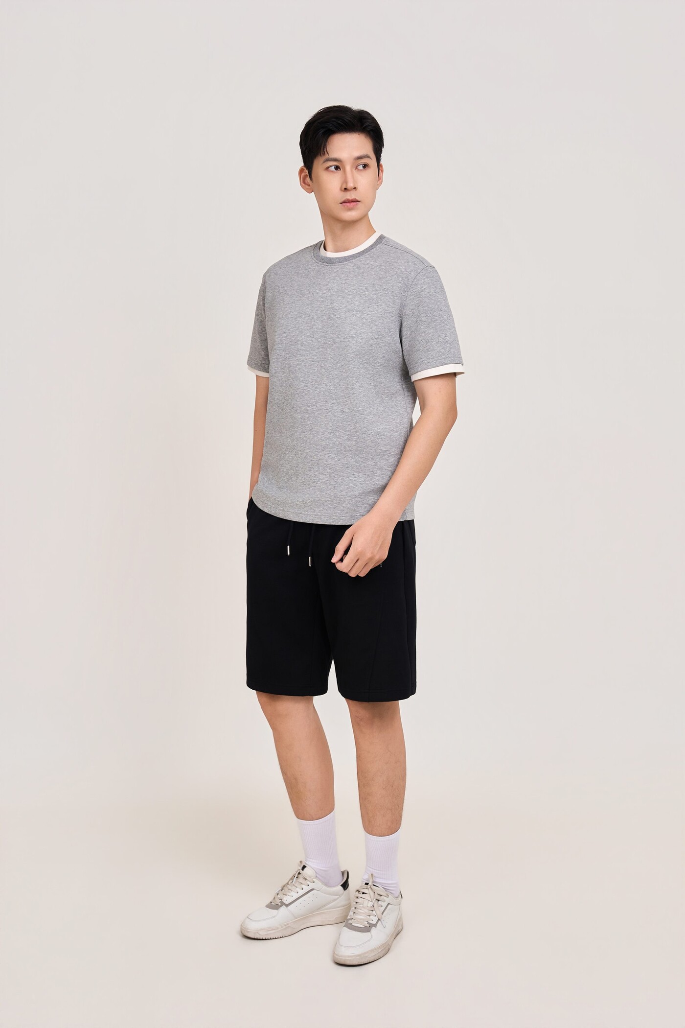 Áo thun Cotton cổ kiểu