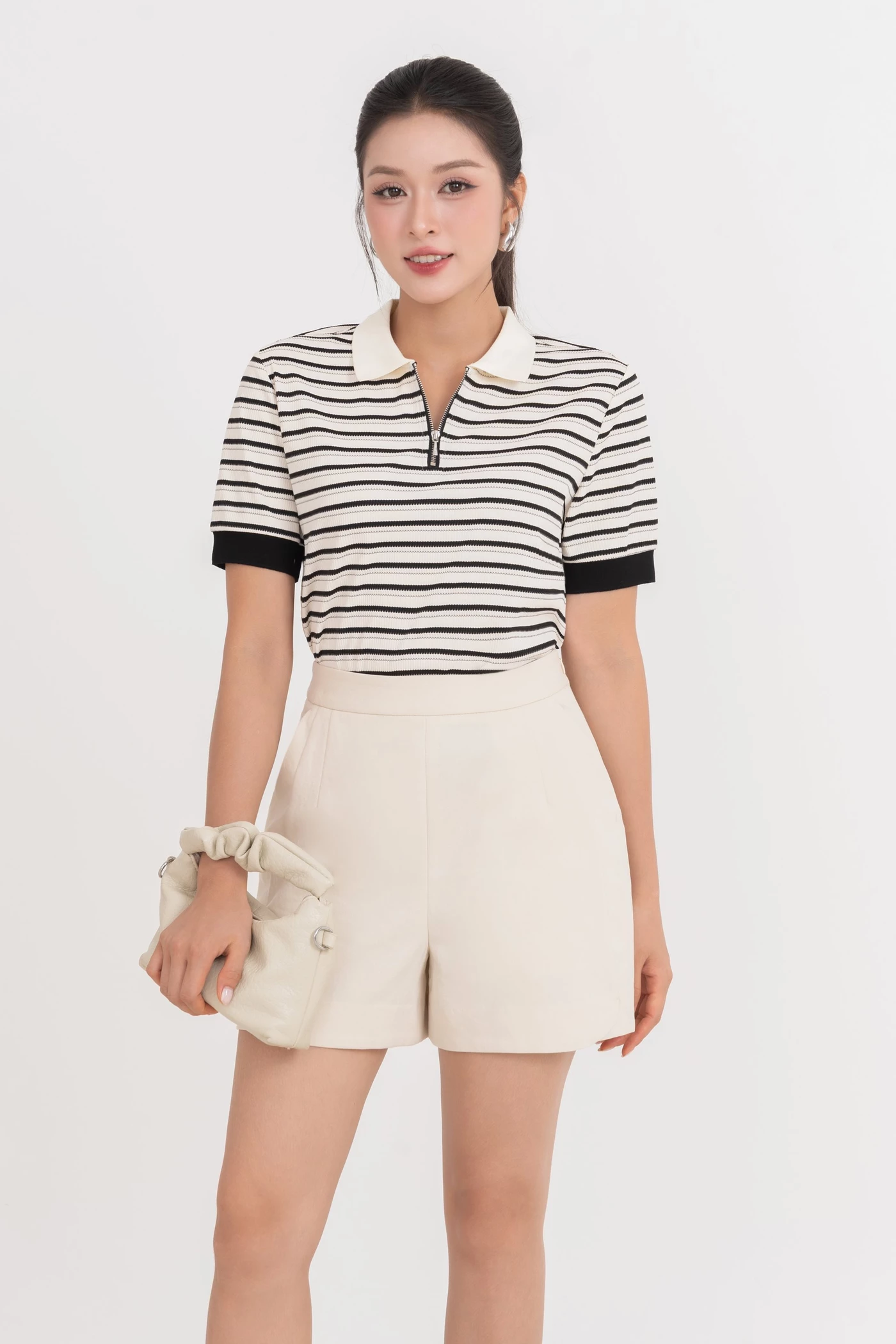 Quần shorts thô Cotton