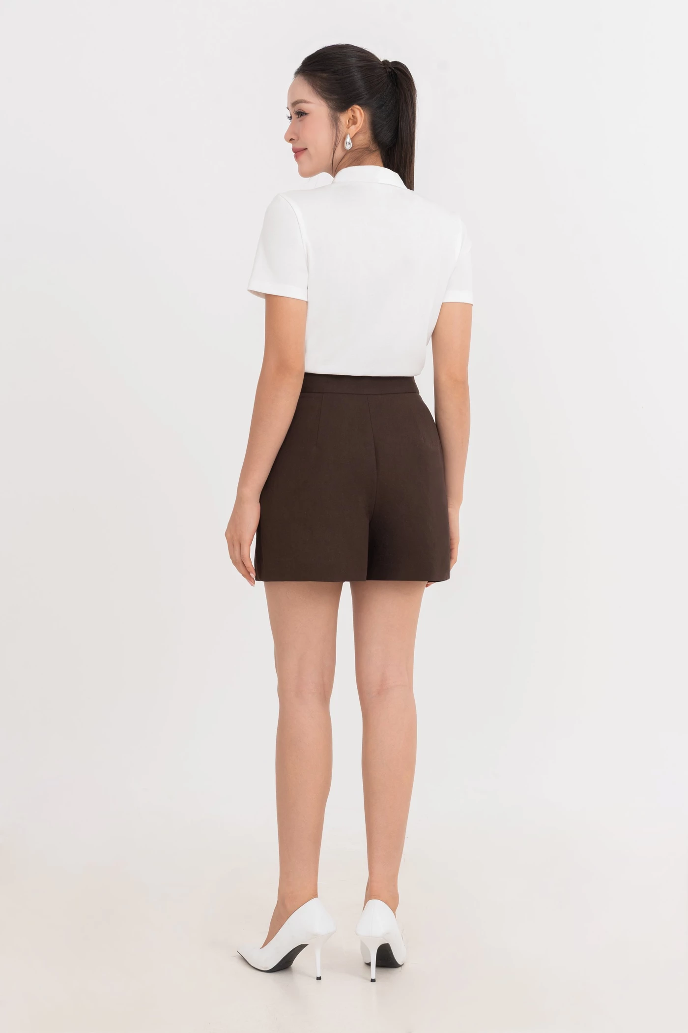 Quần shorts thô Cotton