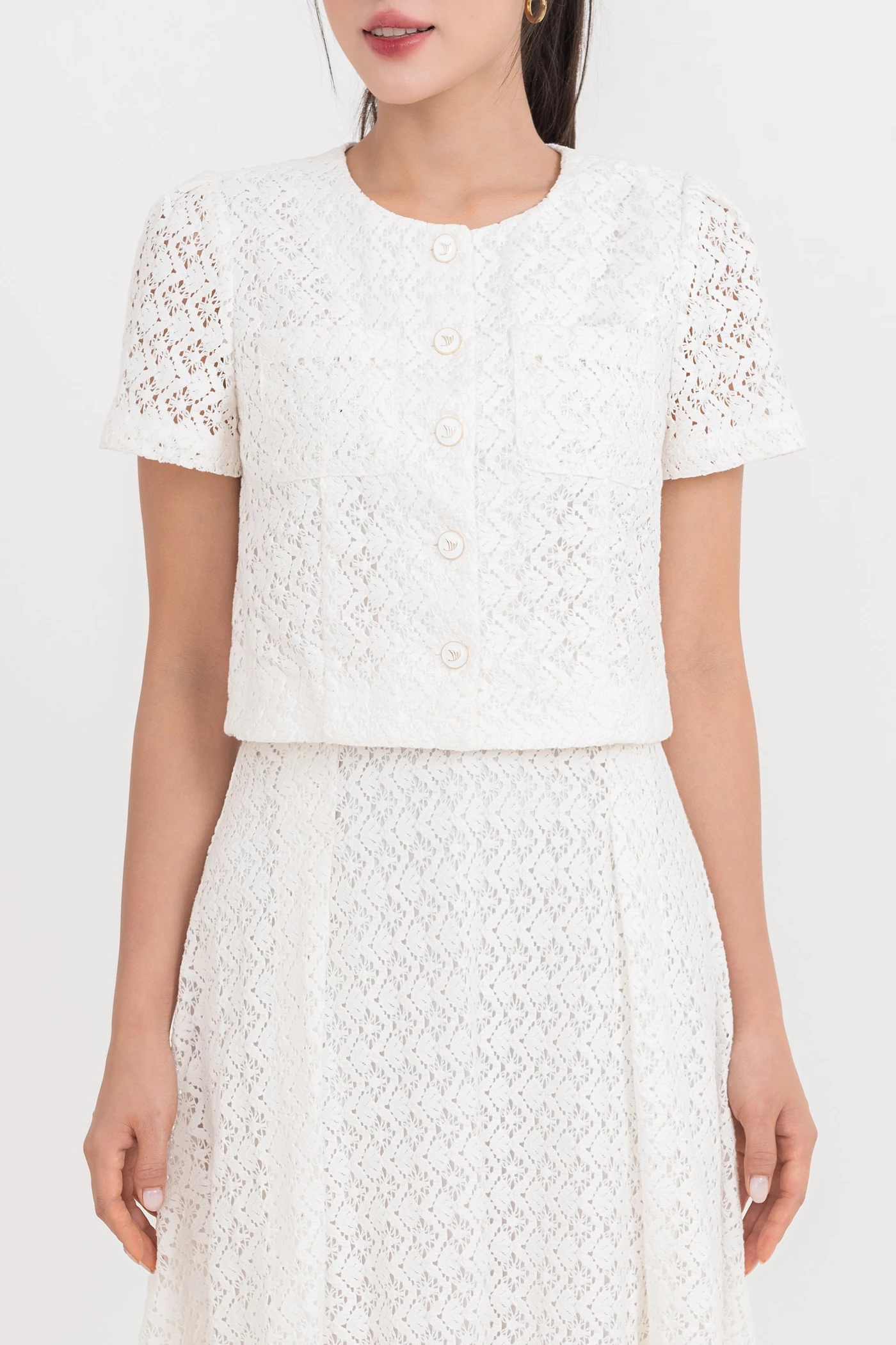 Áo ren Croptop Ladychic