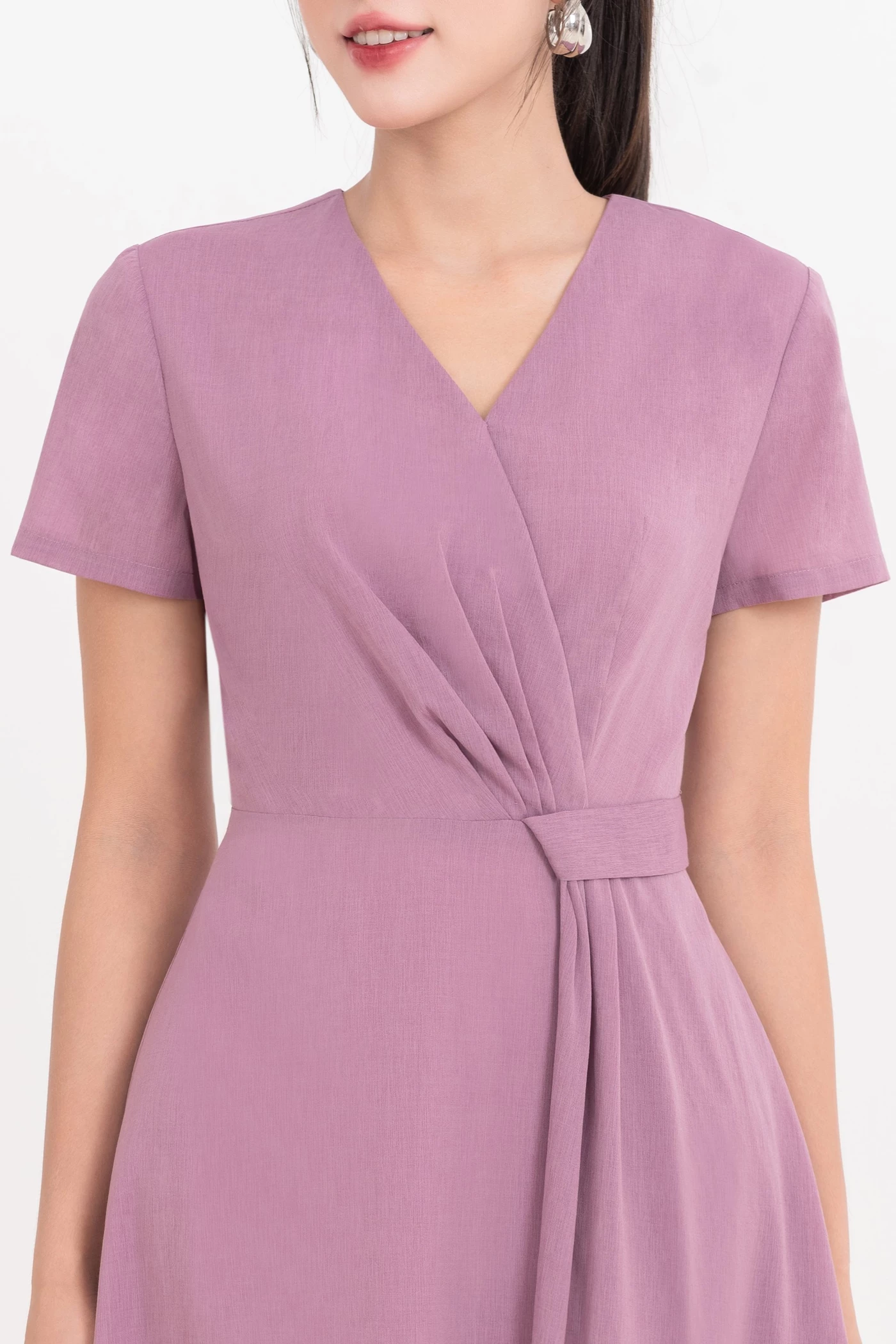 Đầm lụa Lavender Flow
