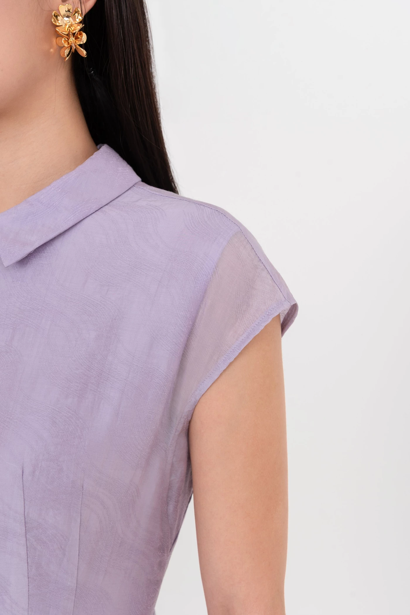Đầm lụa Violet Elegance