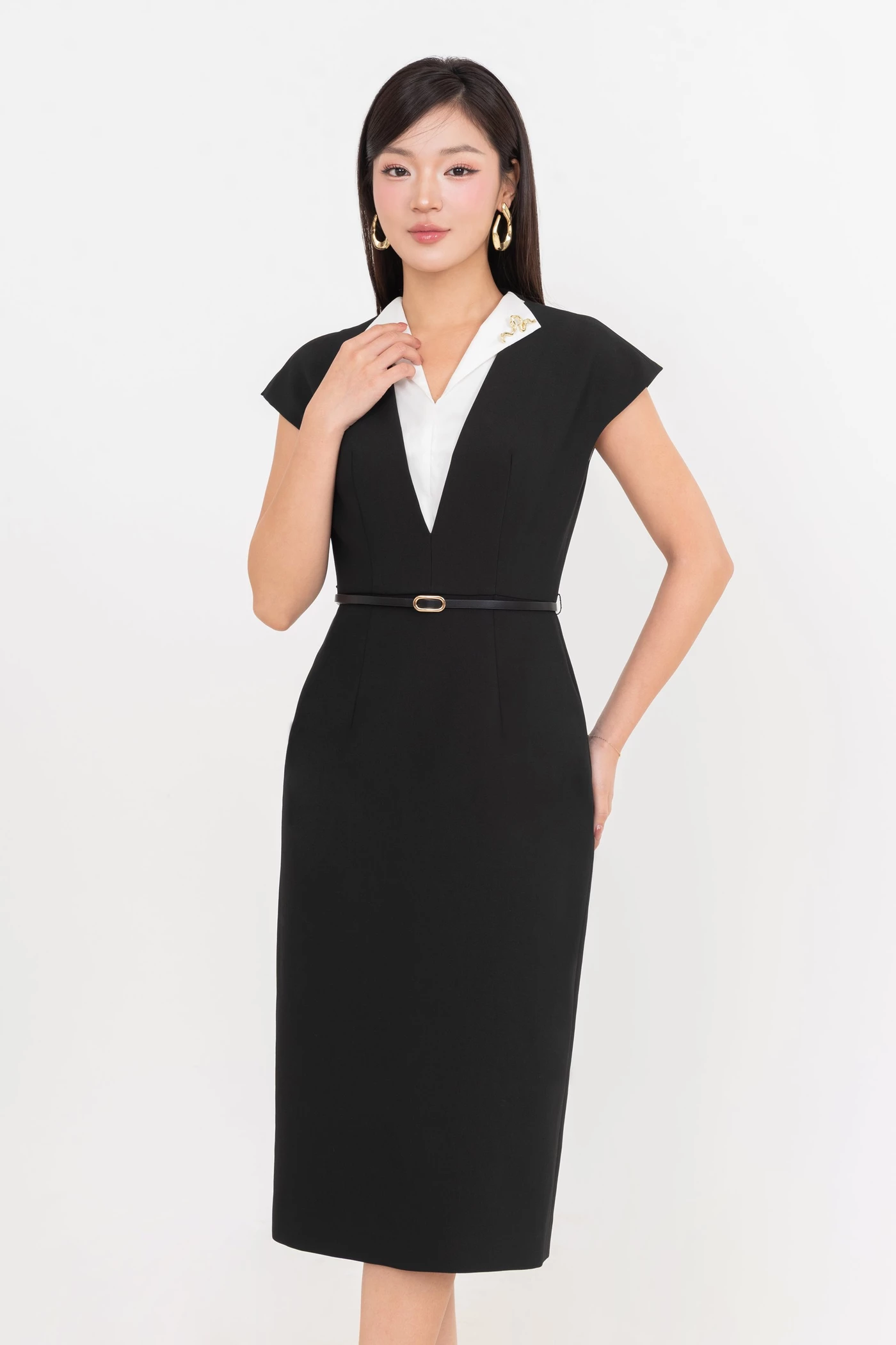 Đầm ôm công sở tay hến