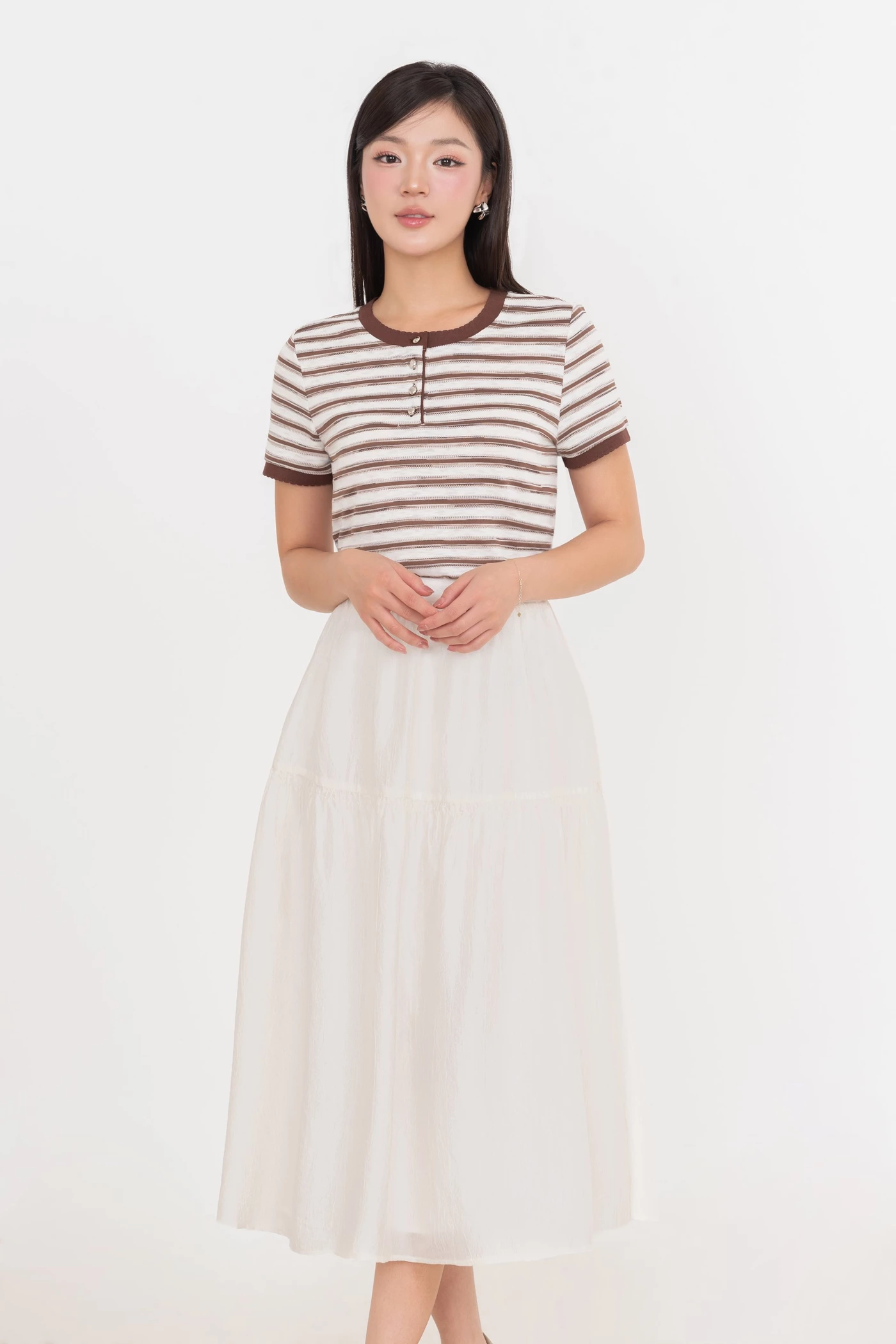 Áo thun kẻ Cotton