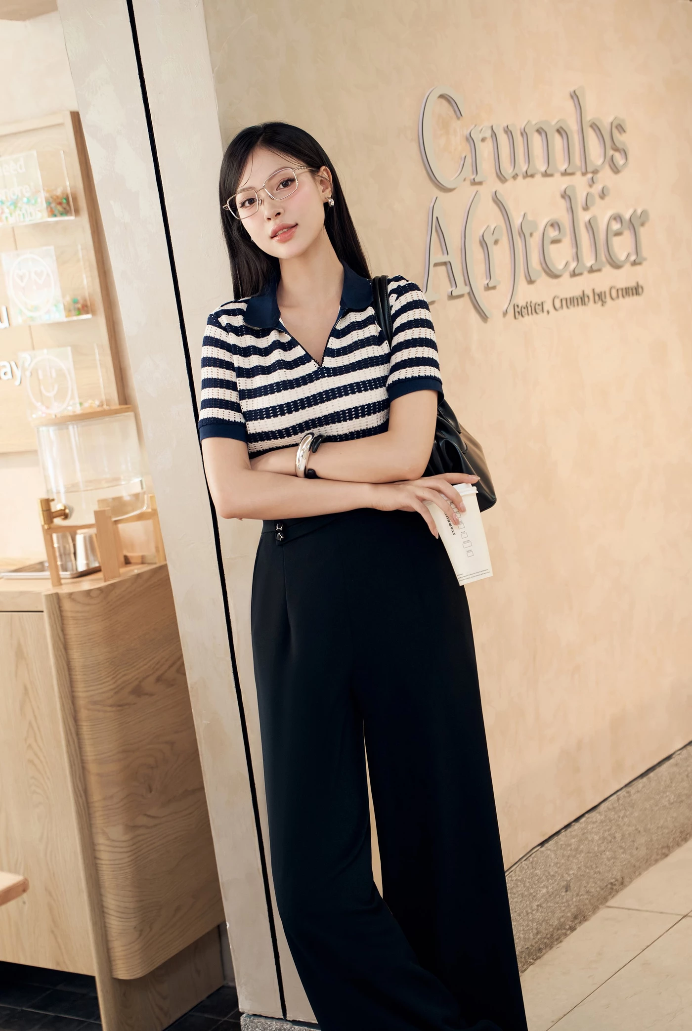 Quần Tây suông Marine Chic