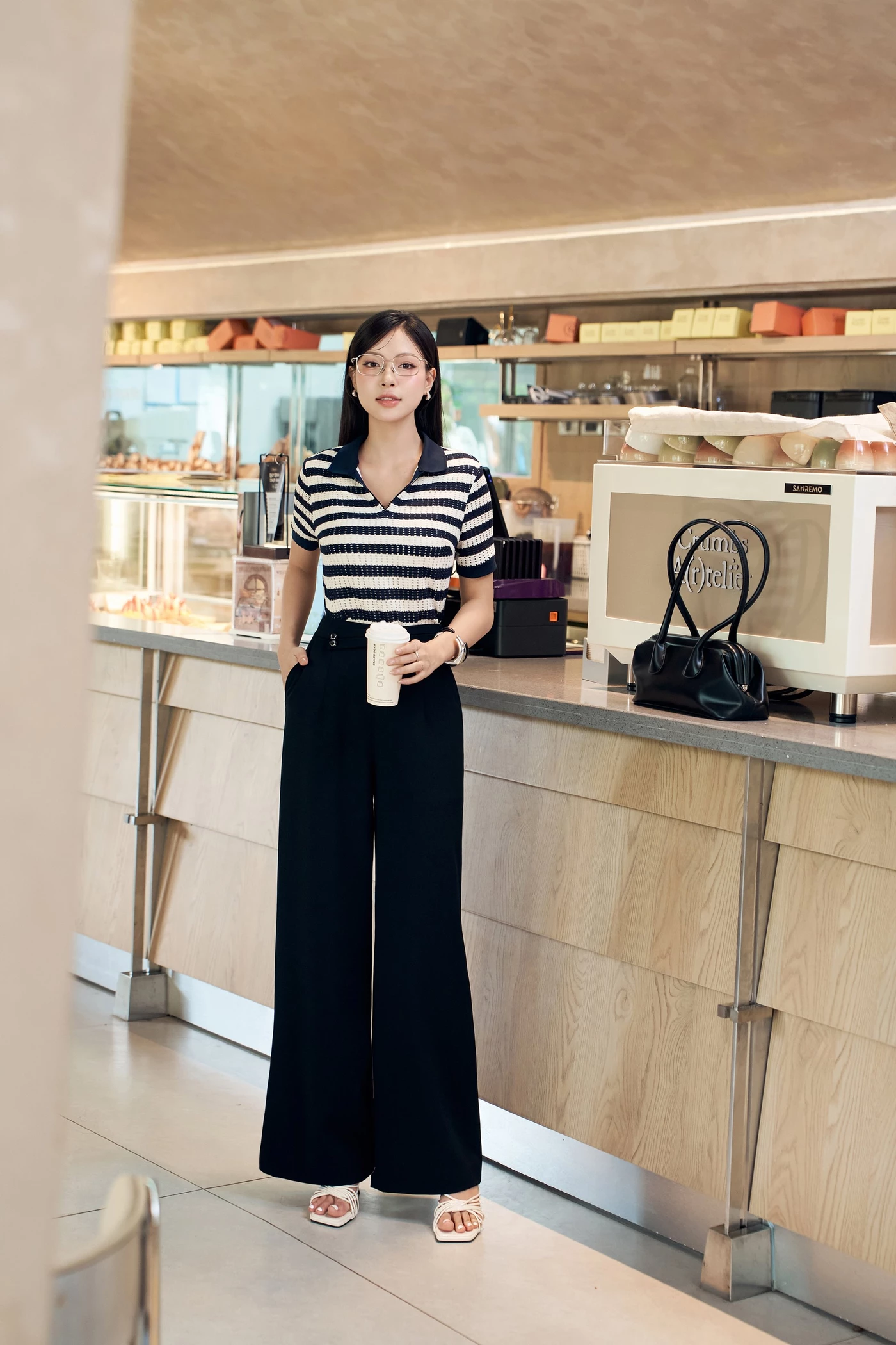 Quần Tây suông Marine Chic
