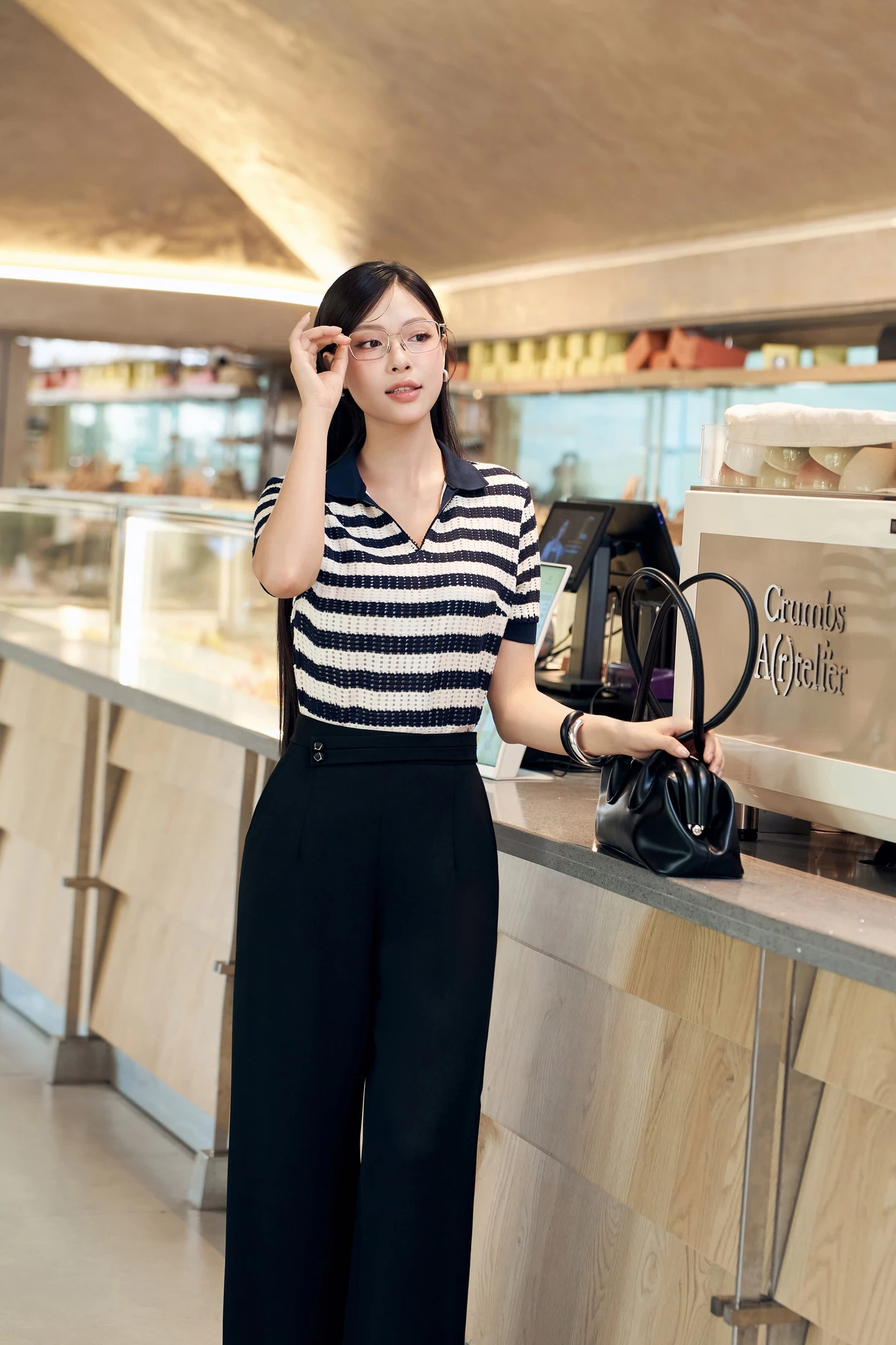 Quần Tây suông Marine Chic