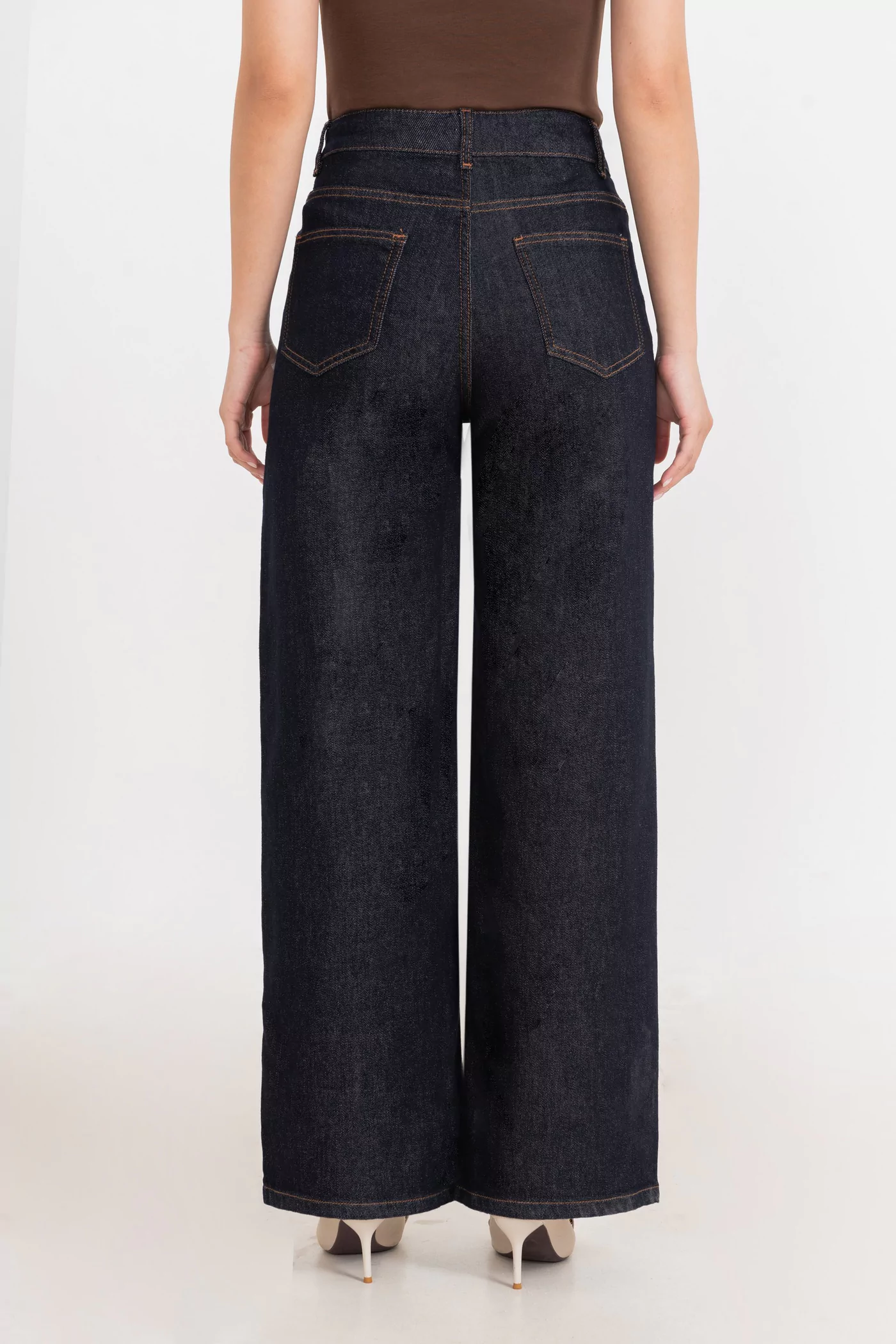 Quần Jeans suông xanh than