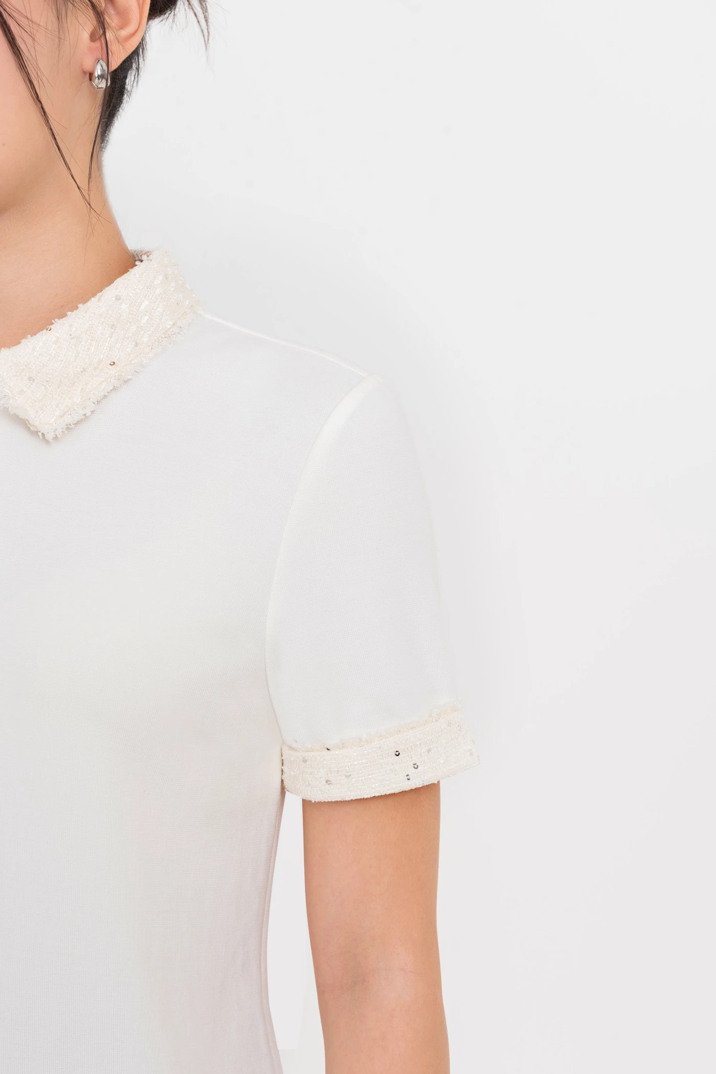 Áo Polo cổ mix cách điệu