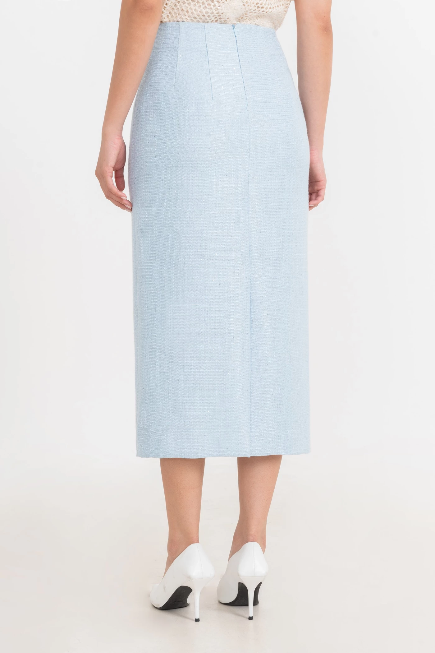 Chân váy bút chì Soft Tweed