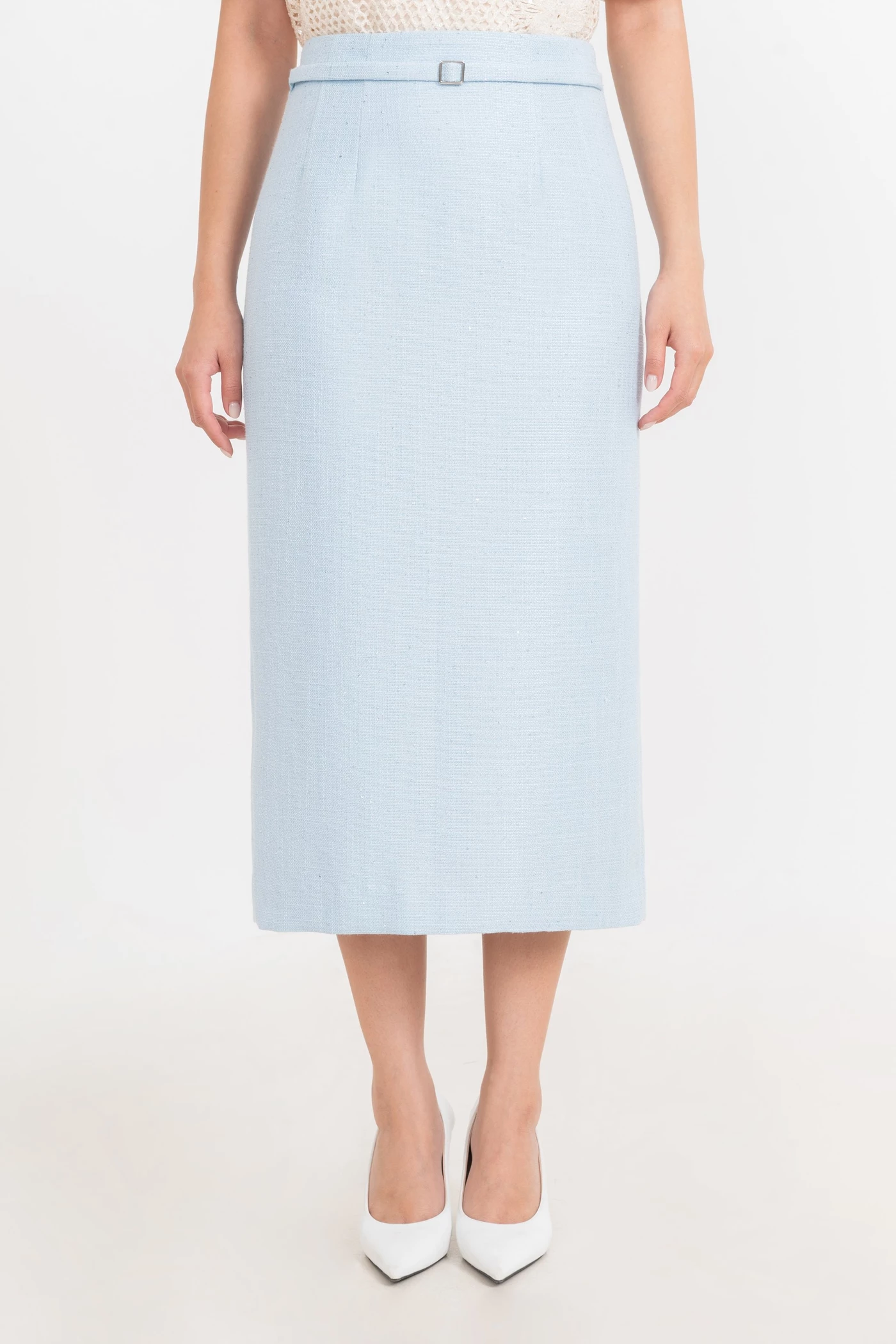 Chân váy bút chì Soft Tweed