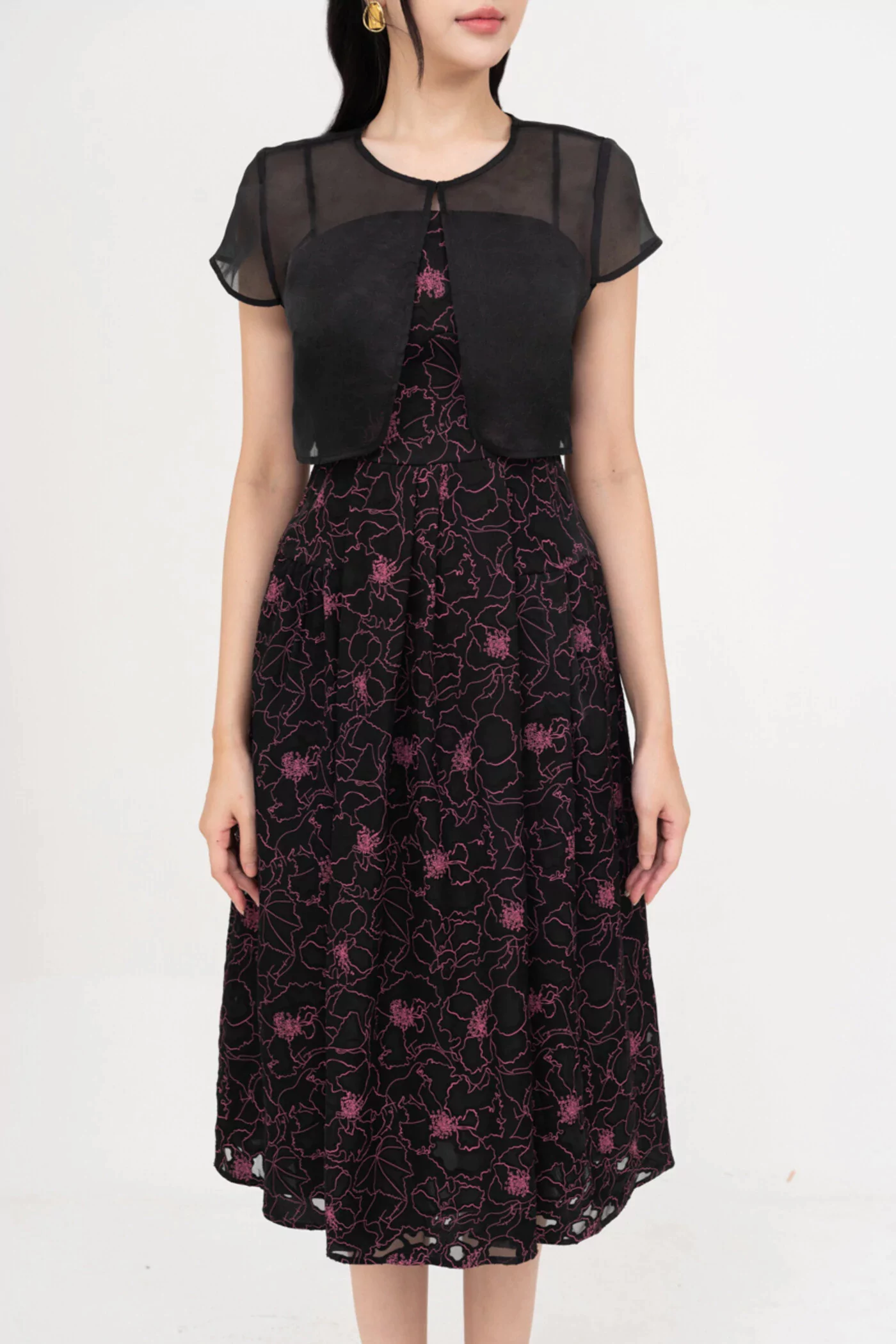 Đầm họa tiết Viscose