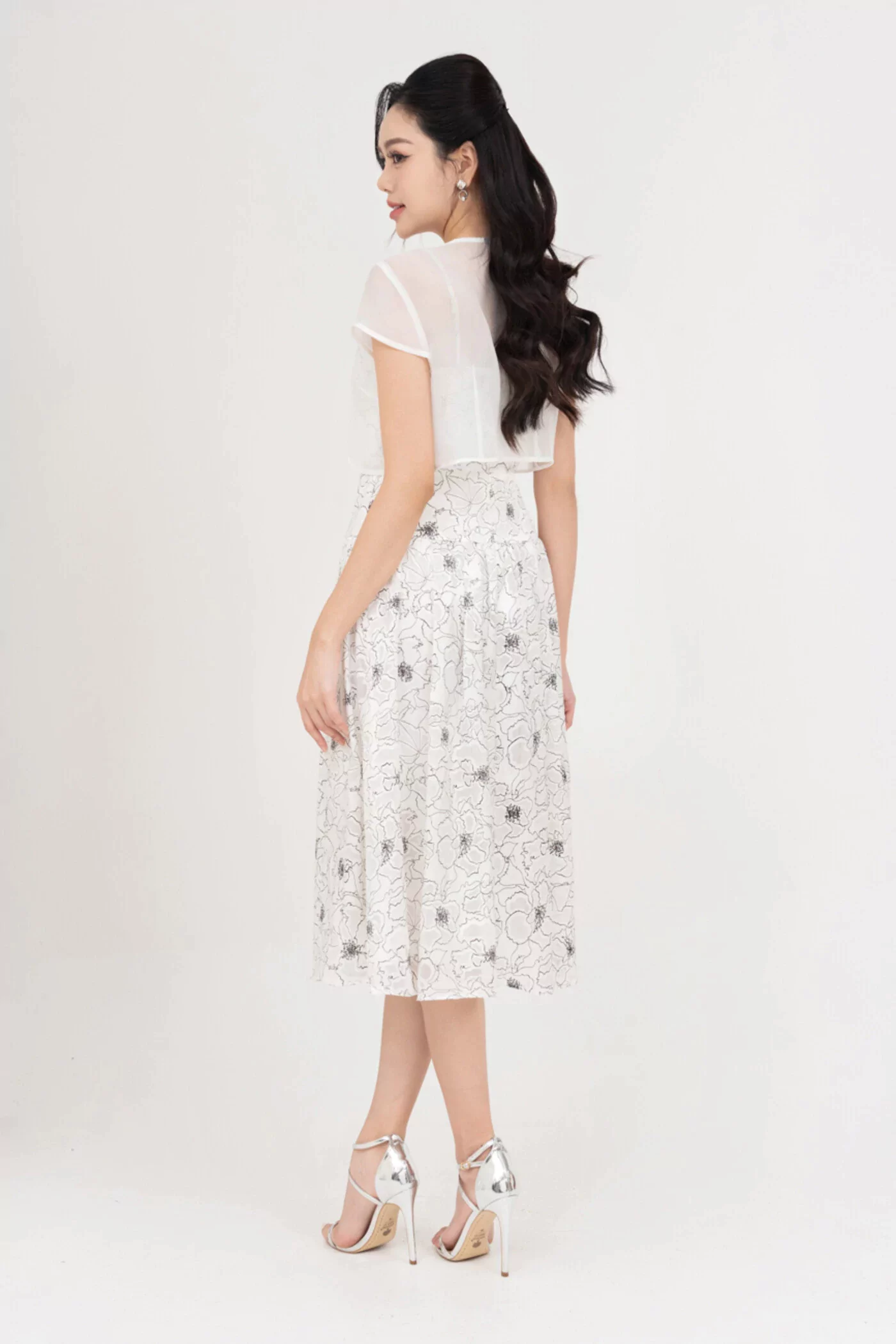 Đầm họa tiết Viscose