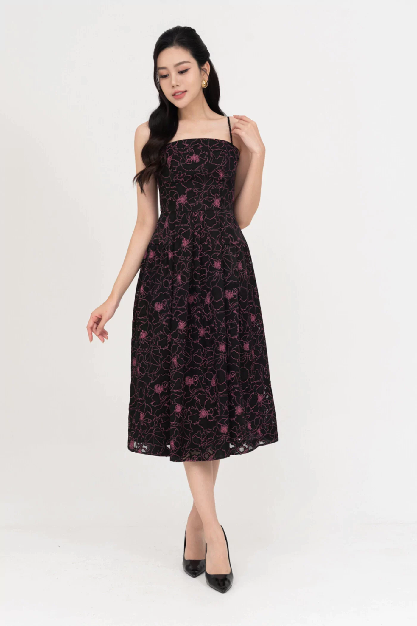 Đầm họa tiết Viscose