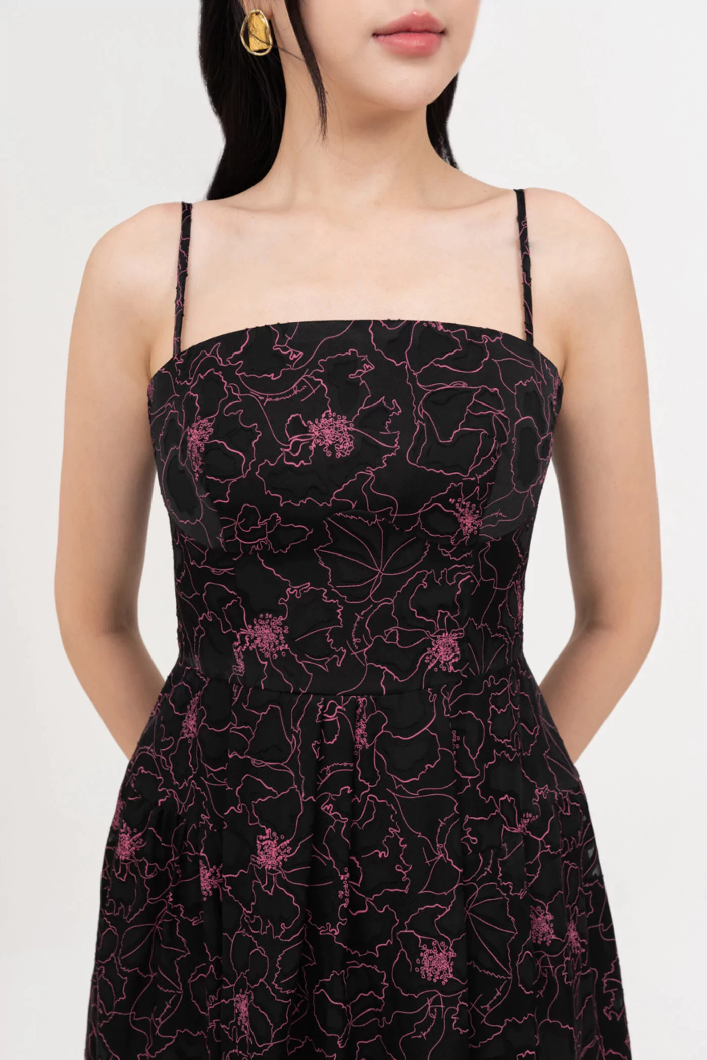 Đầm họa tiết Viscose