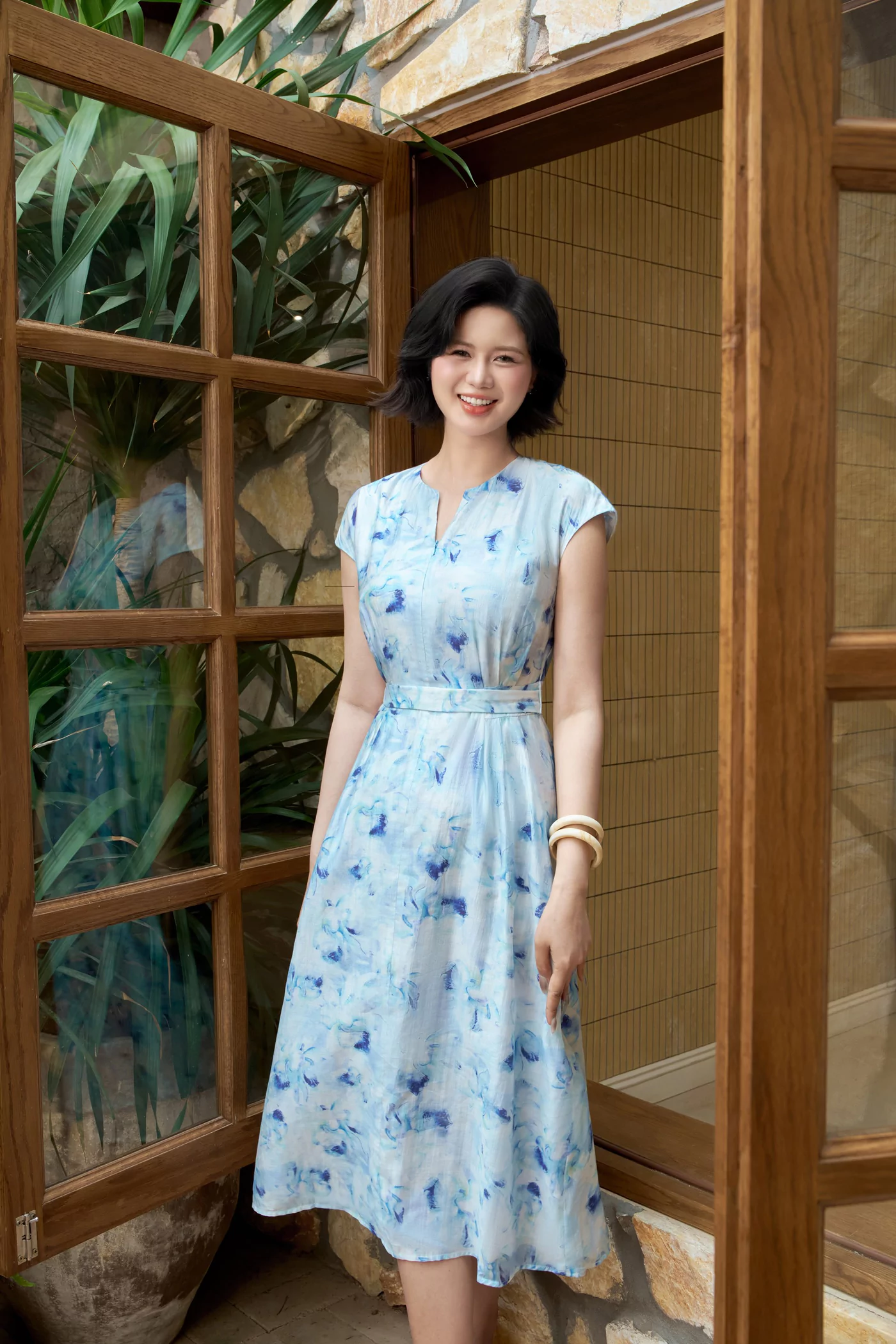 Đầm xòe City Bloom