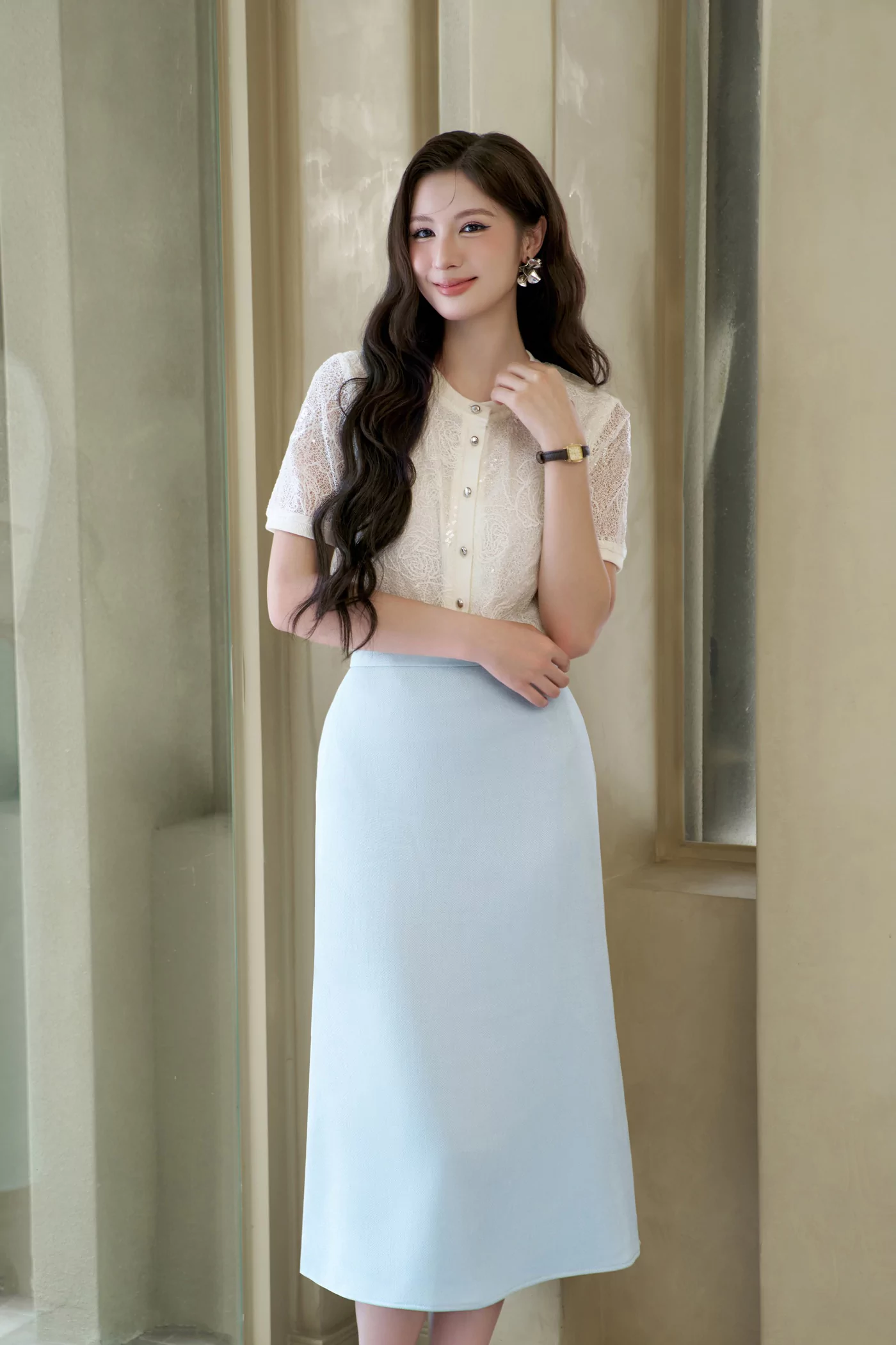 Chân váy Tweed Pastel