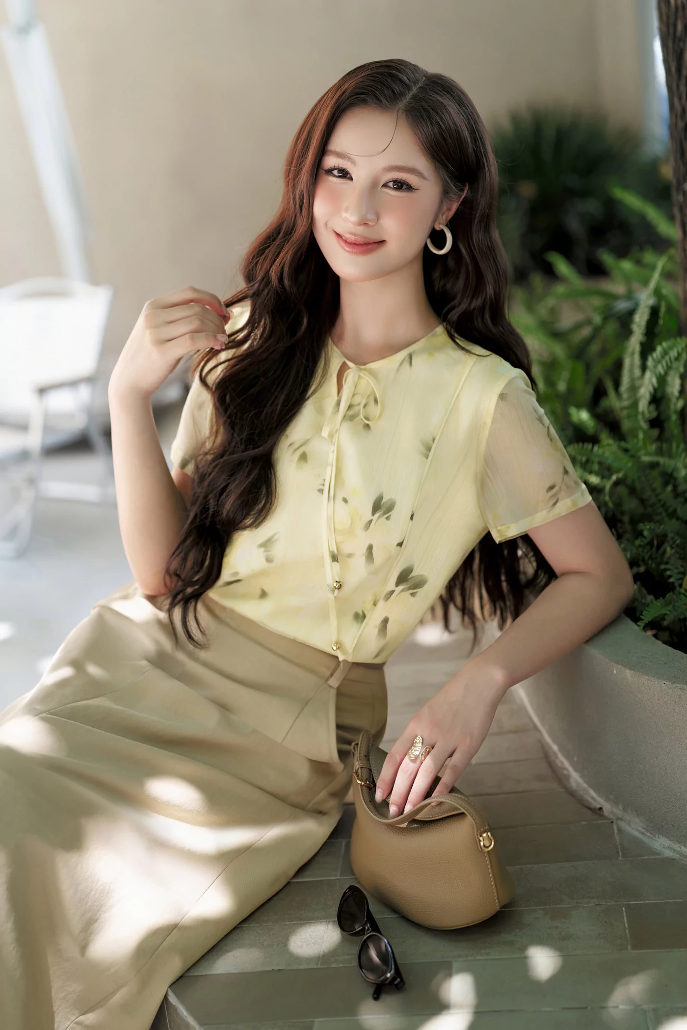 Áo sơ mi lụa Soleil