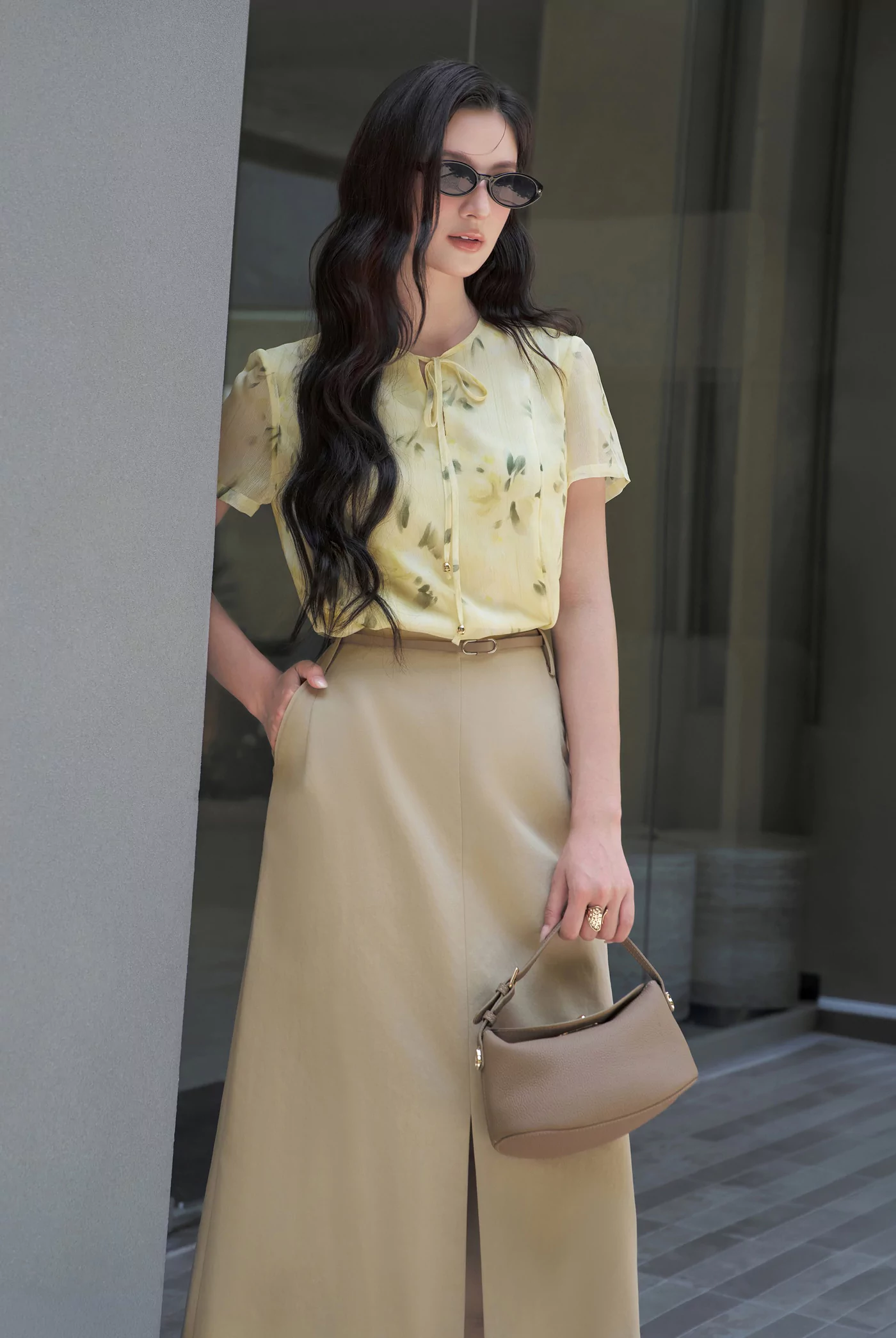 Áo sơ mi lụa Soleil