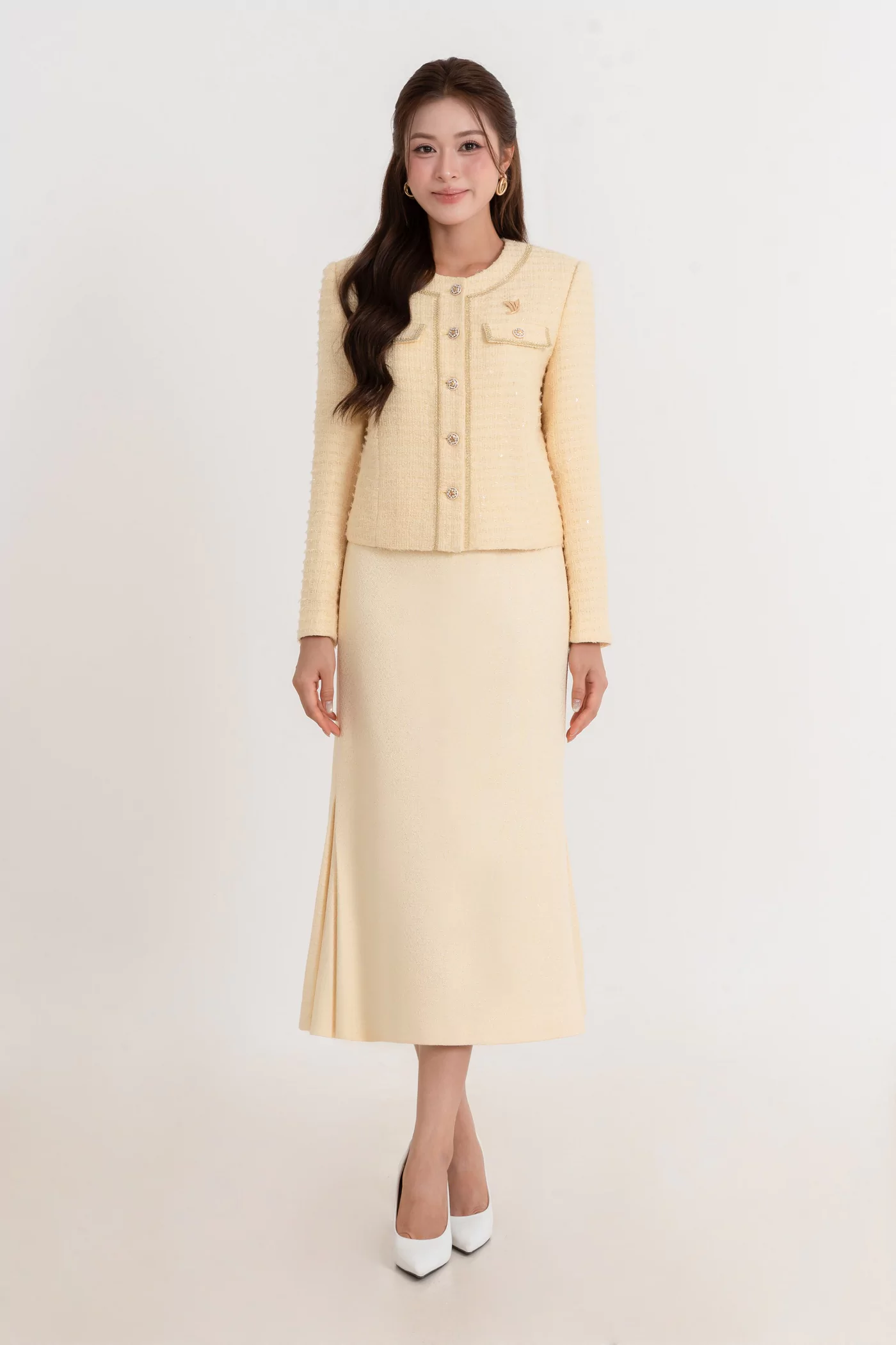 Chân váy Golden Tweed