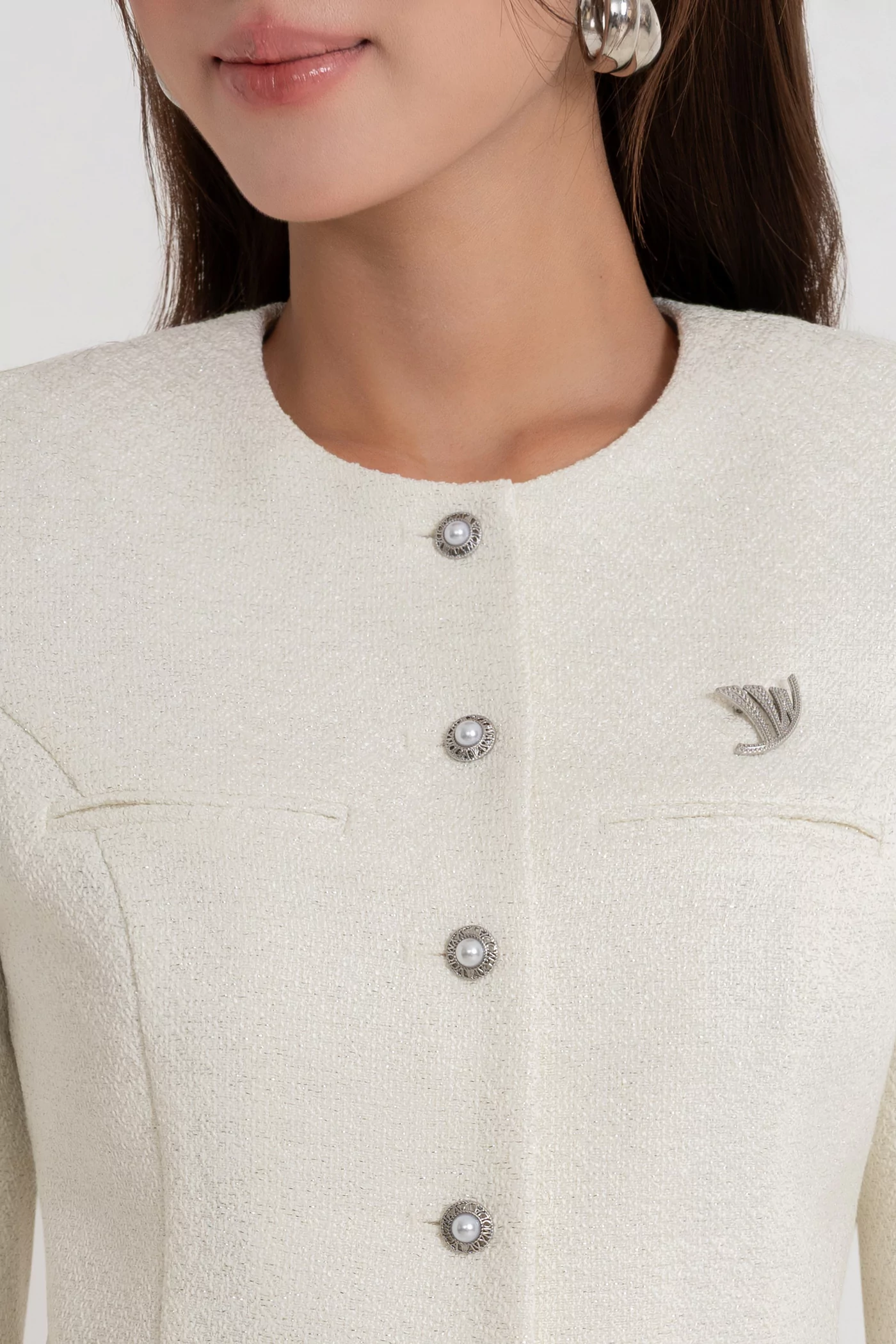 Áo vest Golden Tweed