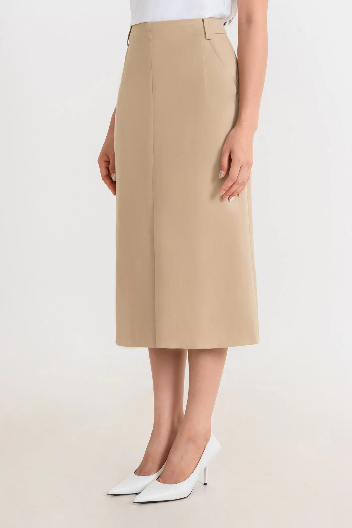 Chân váy Khaki chữ A