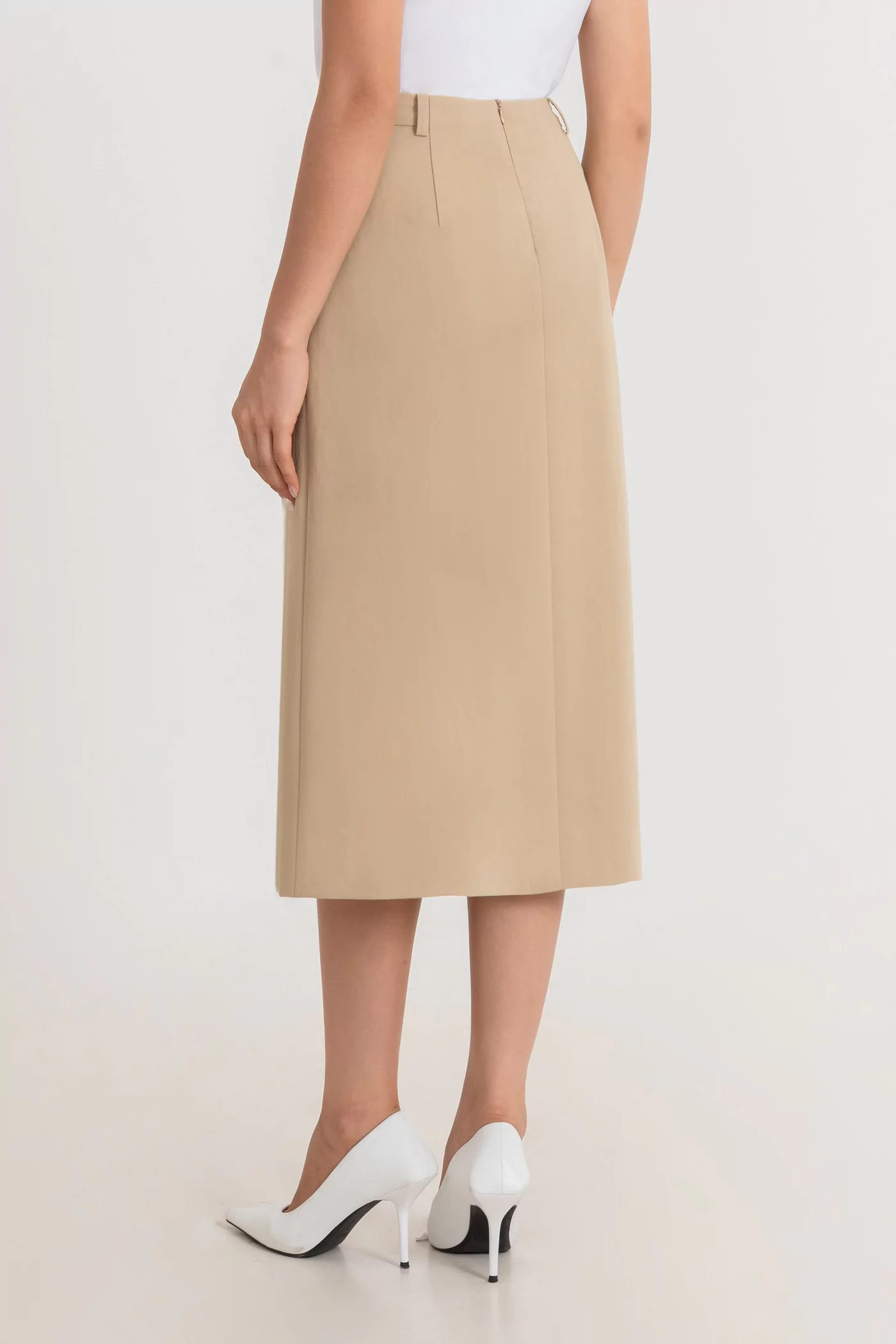 Chân váy Khaki chữ A