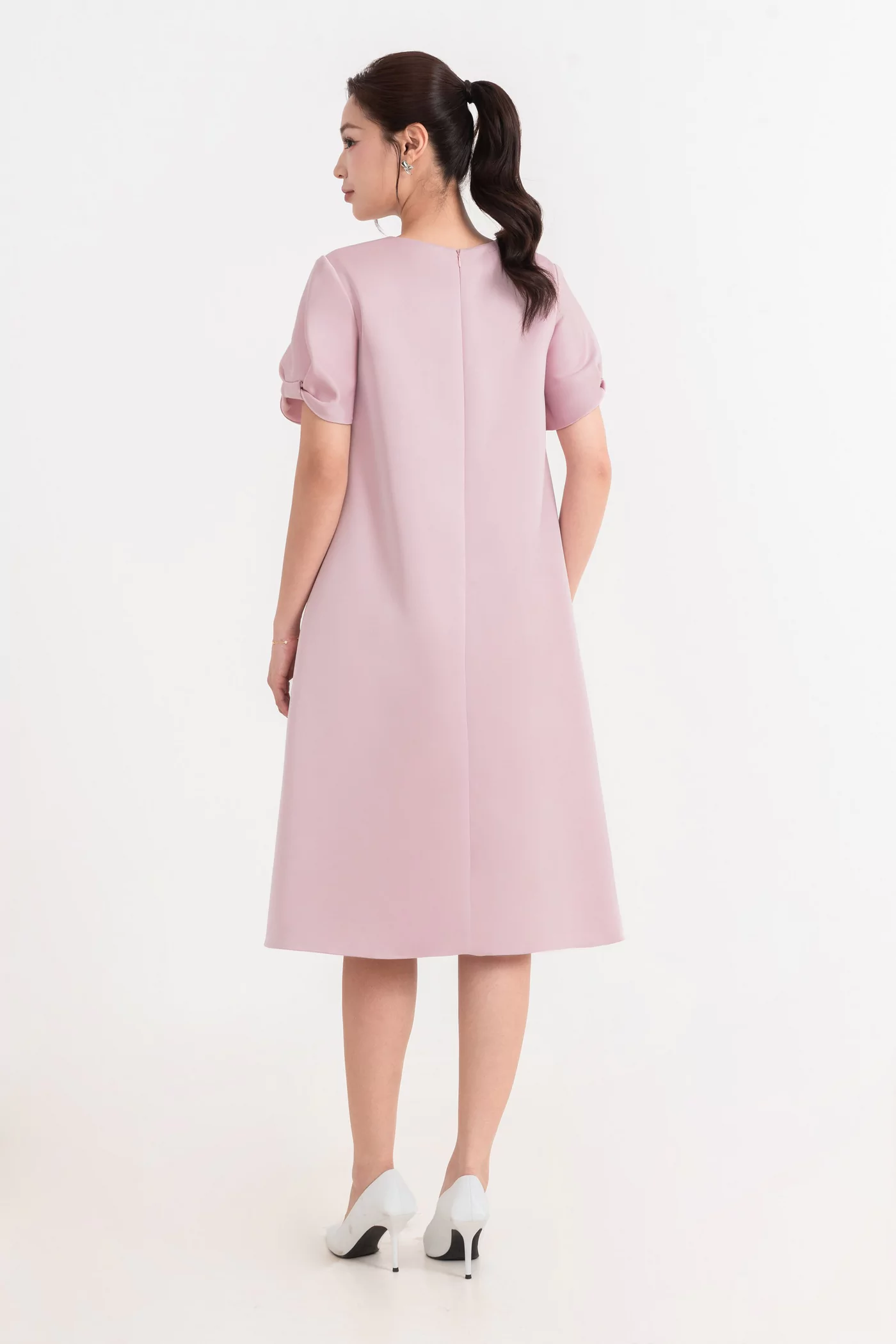 Đầm dạ hội hồng đỗ Sequin