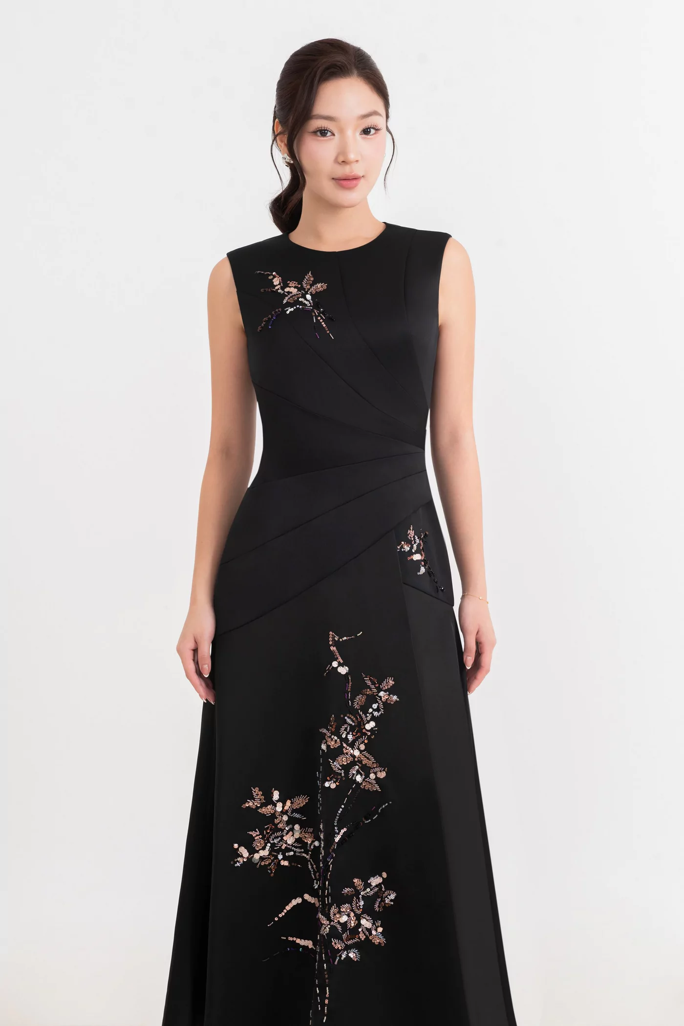 Đầm dạ hội Organza Sequin