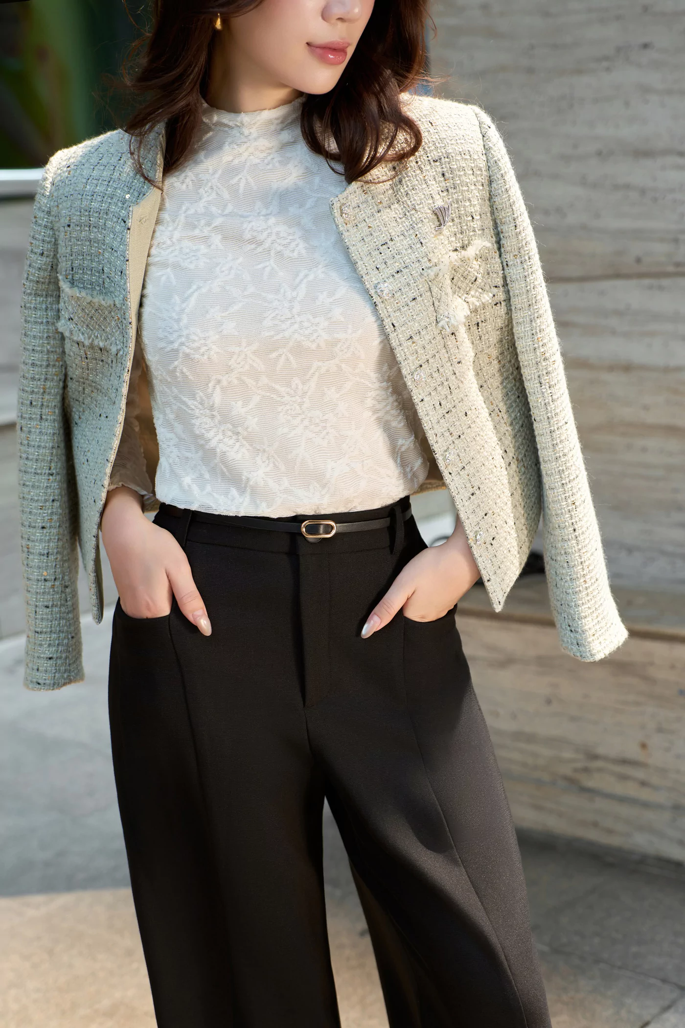 Áo Tweed Timeless Weave