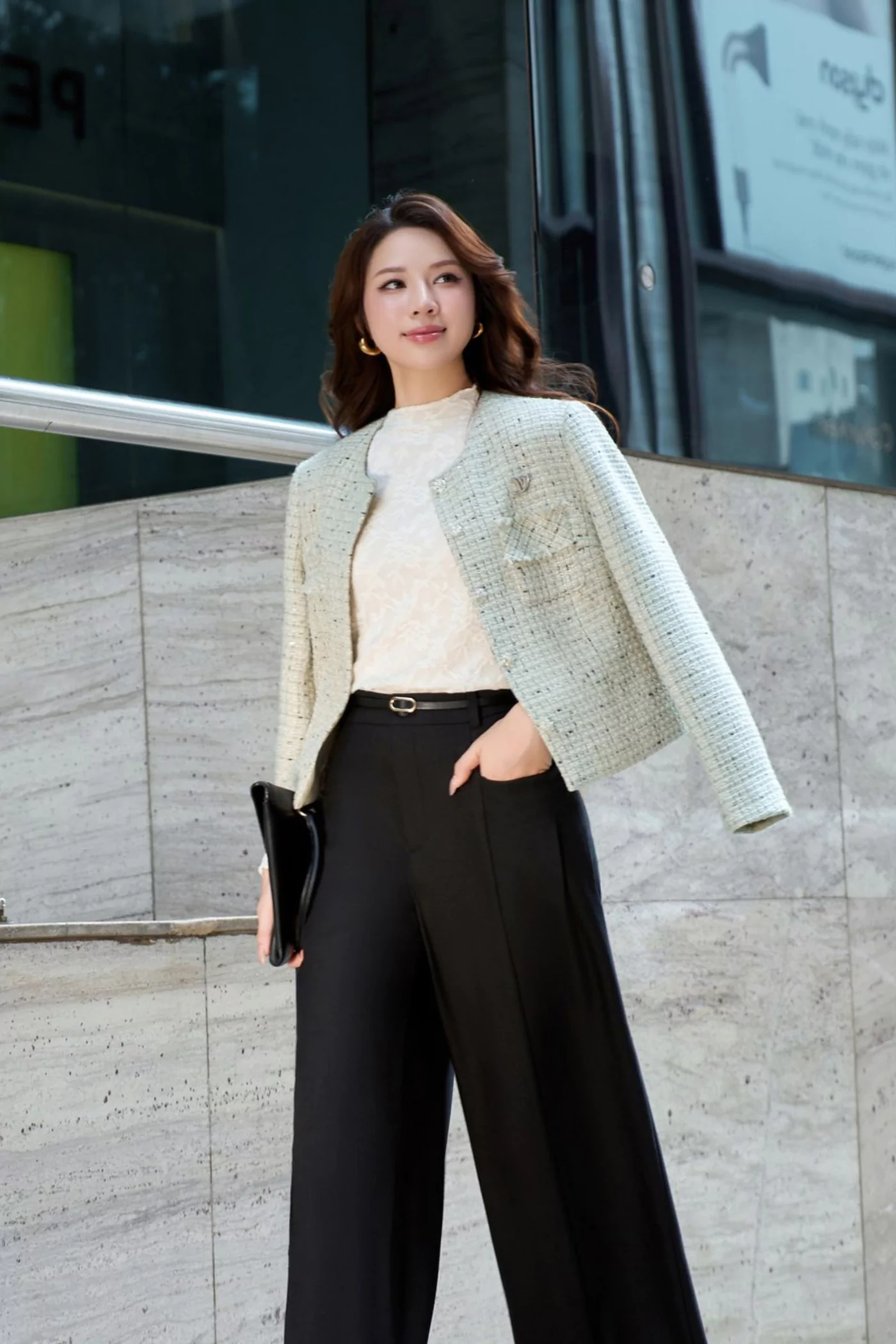 Áo Tweed Timeless Weave