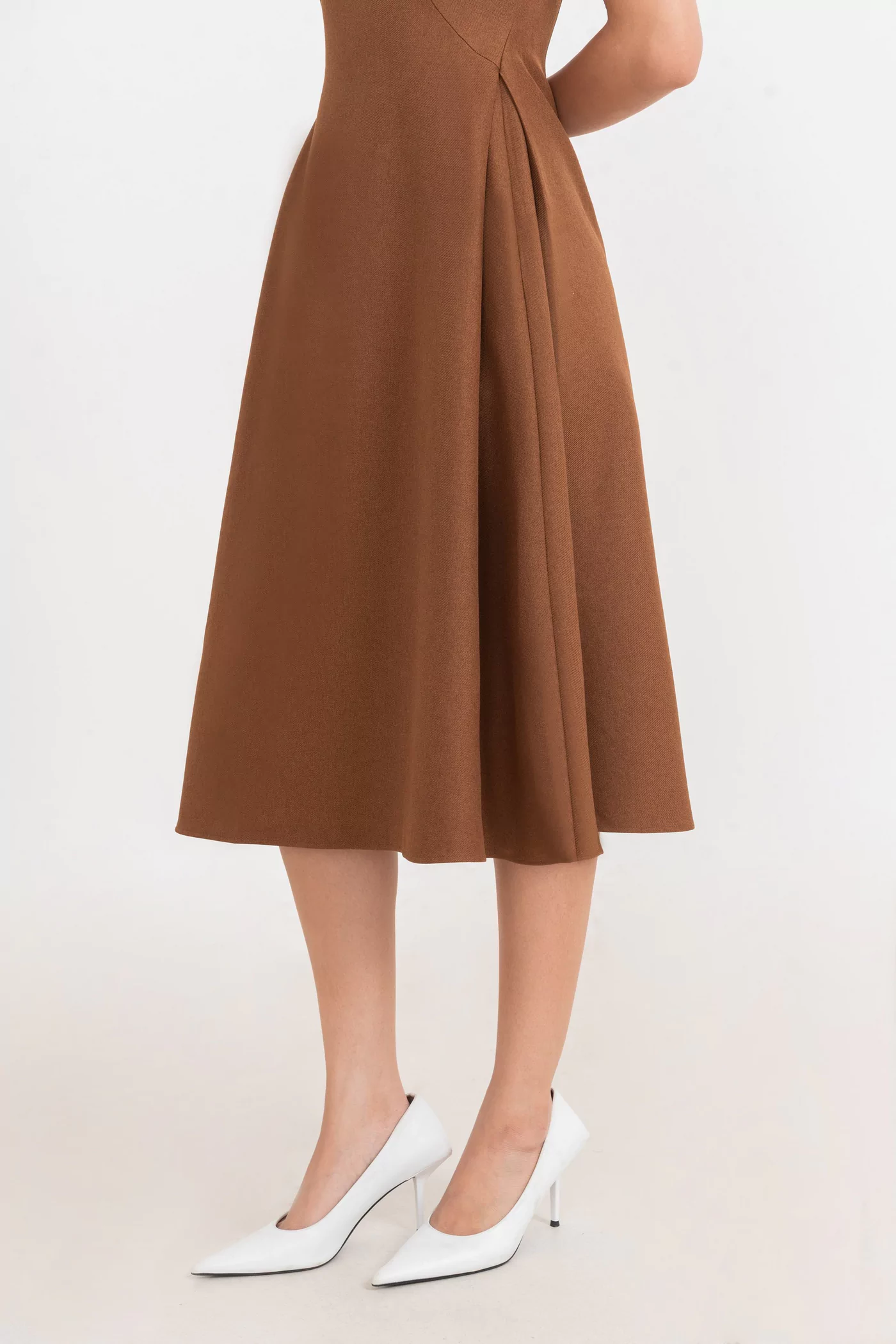 Đầm A xếp ly Rose Cobalt