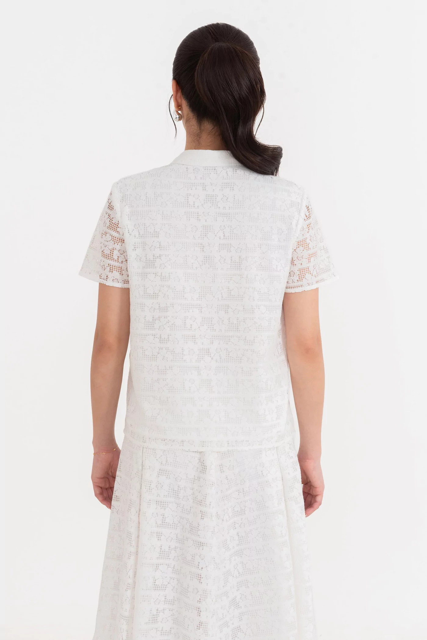 Áo ren kiểu cổ Polo