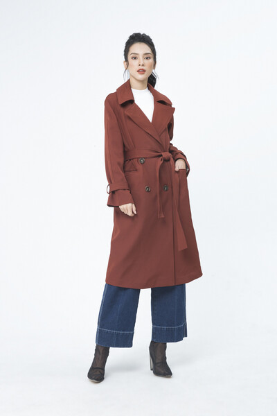 Trench coat dáng oversize