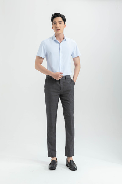 Quần tây Nam kẻ dáng Slim