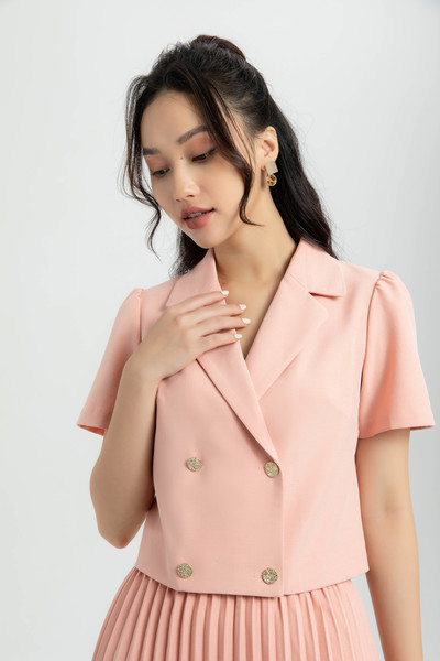 Áo công sở tay ngắn