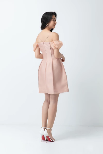 Đầm dạ hội phối lưới