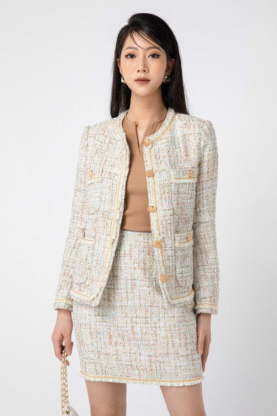 Classic Tweed kẻ gold