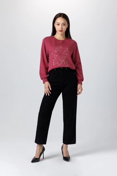 Áo thun Sweater đính hạt