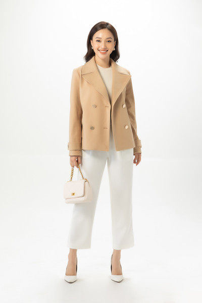 Blazer dạ 4 khuy