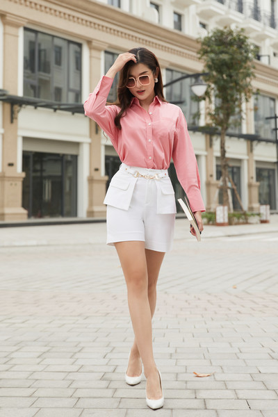 Quần sooc đai phụ kiện