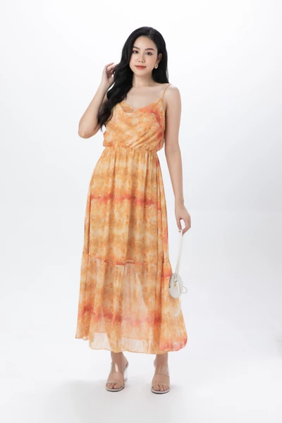 Sweet Pea Dress - Đầm lụa hoa đậu thơm