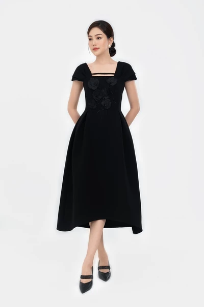 Sarah Dress - Đầm dự tiệc đính hoa