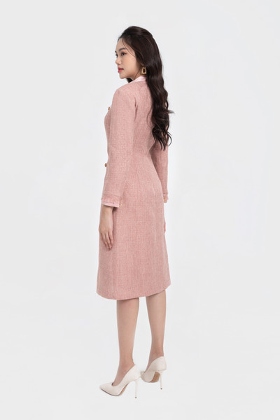 Daria Dress - Đầm tweed phối nơ