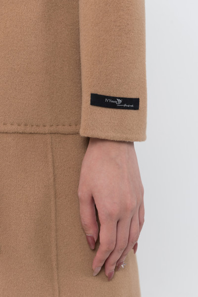 Long premium wool coat with belt