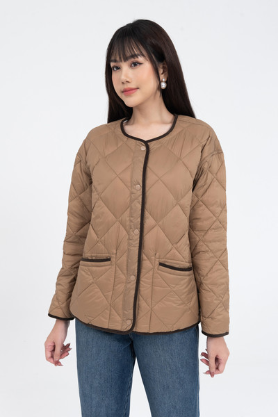 padded quilted jacket - áo phao 2 mặt