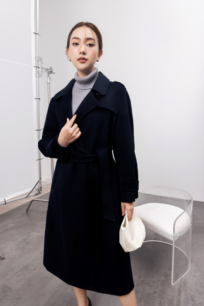 Wool Trench Coat - Áo măng tô dạ lông cừu khâu tay