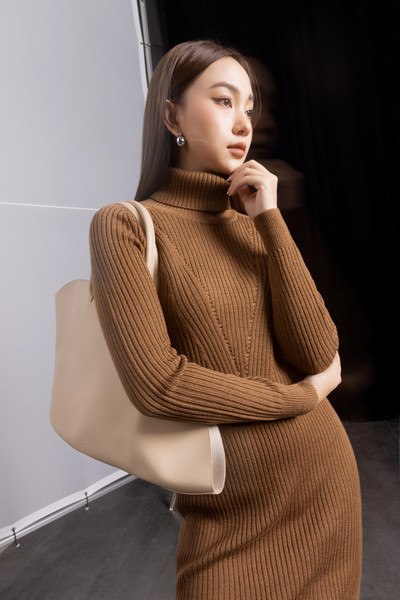merino wool high neck sweater - Áo len lông cừu