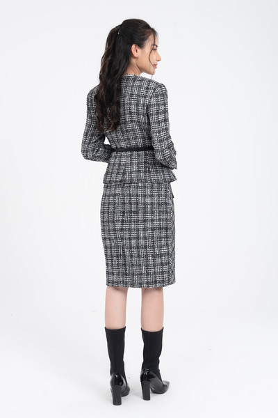 Áo Peplum tweed suit