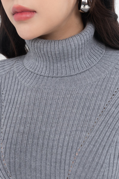 merino wool high neck sweater - Áo len lông cừu